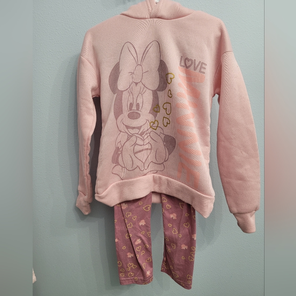 Disney Junior Minnie Mouse sweatshirt & legging set size 6x